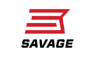Savage logo in red and black color scheme