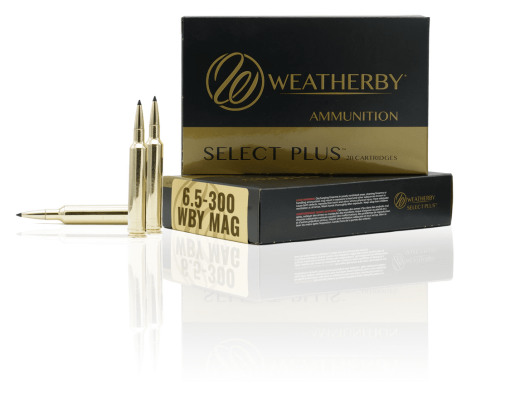 Weatherby Select Plus ammunition box with cartridges
