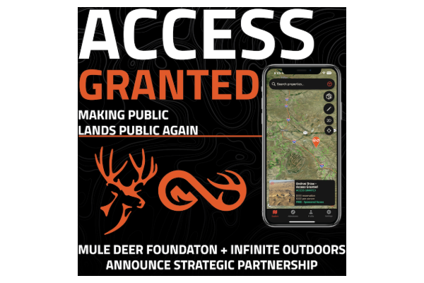The Mule Deer Foundation is proud to announce an official partnership with the technology-driven outdoor access platform, Infinite Outdoors.