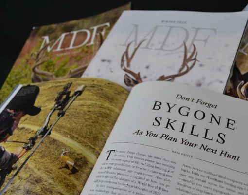 Mule Deer Foundation magazine cover with hunting tips article