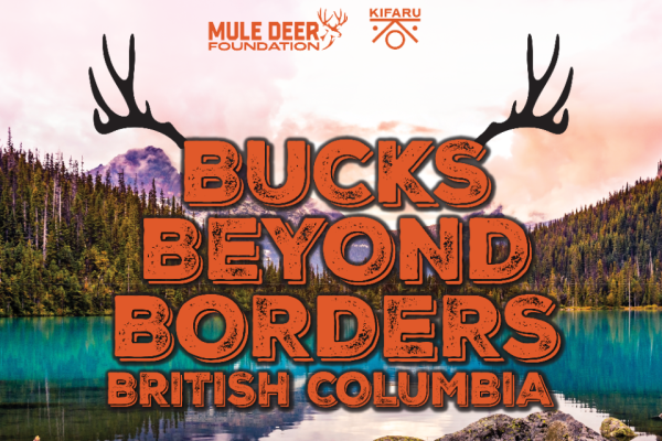 Event promotion for Bucks Beyond Borders in British Columbia.