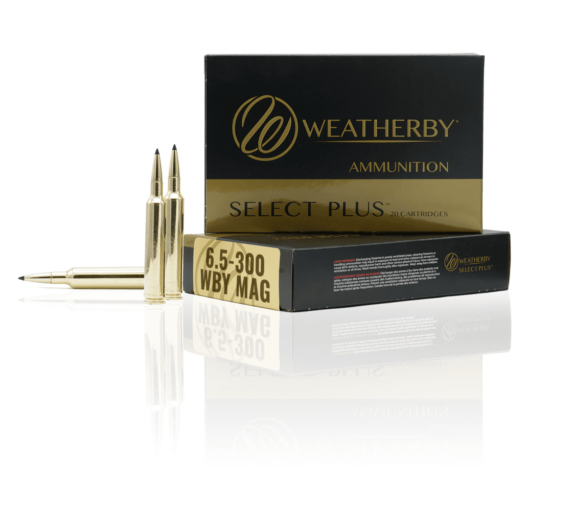 Weatherby Select Plus ammunition box with cartridges