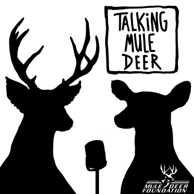 Artwork for the Talking Mule Deer podcast featuring silhouettes of deer
