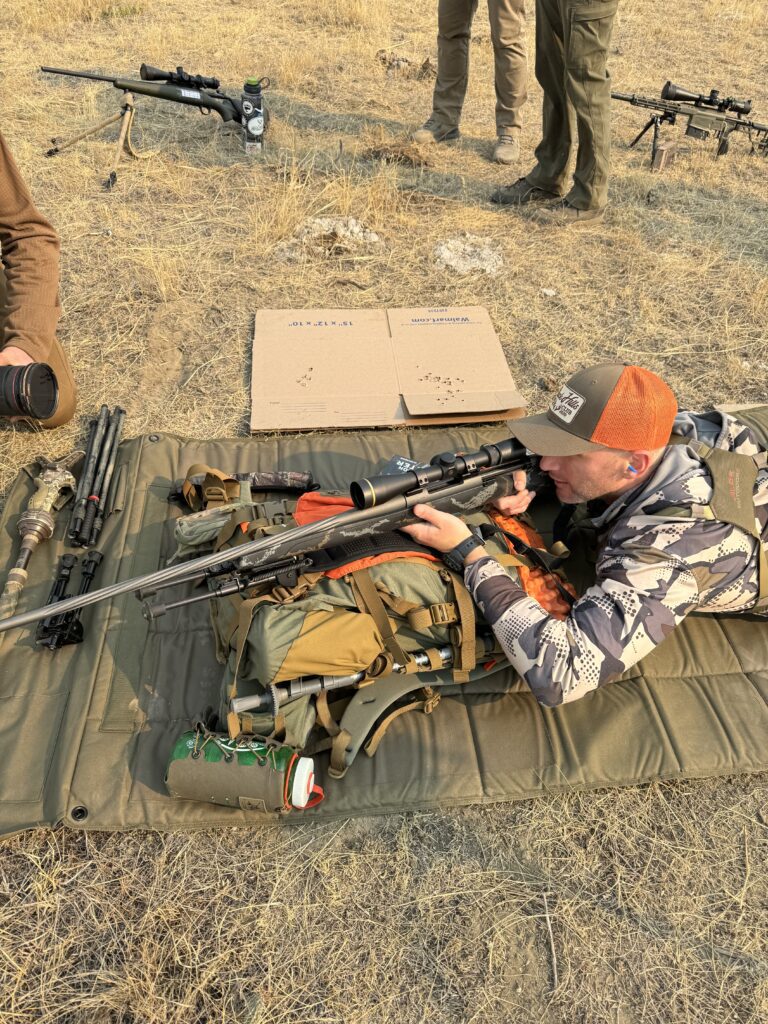 When heading out for your first western hunt, there are a million things to prepare for. We often focus on the gear we need, what type of tent, what kind of pack, and the list goes on and on. Part of the prep phase is picking your rifle and heading to the range to get practice in. We often do this from a fixed, stable position. These stable positions will be nearly impossible during a western hunt due to terrain and the speed at which opportunities often happen. With that in mind, here are three positions you should practice shooting with and why: 