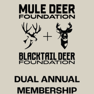Mule Deer Foundation and Blacktail Deer Foundation Dual Annual Membership Logo