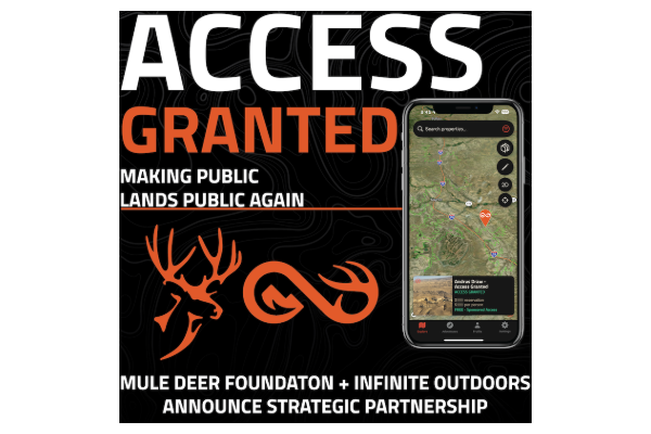 The Mule Deer Foundation is proud to announce an official partnership with the technology-driven outdoor access platform, Infinite Outdoors.