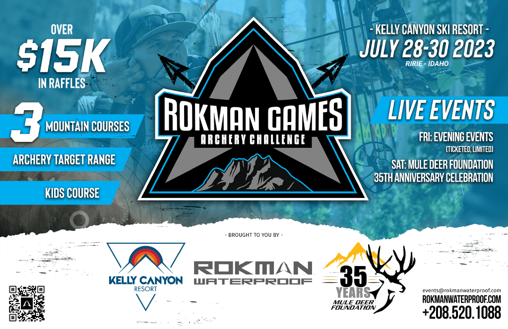 Rokman Games Archery Challenge event poster.