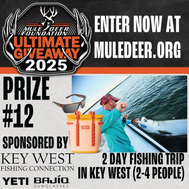 This week we're highlighting Ultimate Giveaway prize package #12: A Two Day Fishing Trip in Key West for Four. Welcome to Key West, where they shovel sand, not snow, and the fishing is always abundant. This prize package, sponsored by Key West Fishing Connection, is ready to take you and your favorite people on an extravaganza on the water! The guided trip includes target species like giant grouper, marlin, mahi-mahi, snapper and more. You get to choose your own adventure between in-shore or offshore in one of the world's most cherished fishing destinations. Prize package #12 also includes products from premium brands like @yeti and @bajiosunglasses. Get all the details for the Ultimate Giveaway 2025 prize packages and enter to win at the link in our bio!