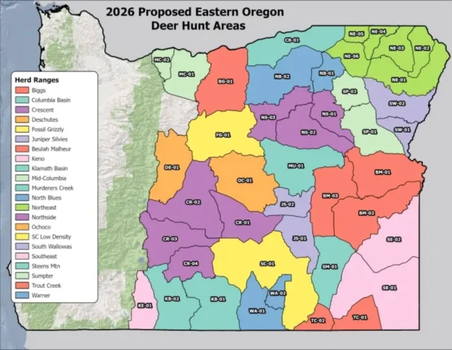 Eastern Oregon mule deer are facing serious challenges—from habitat loss to climate change. ODFW’s updated Mule Deer Plan uses GPS-collar data to refine herd ranges and focus on where help is needed most. MDF is stepping up: we're targeting the most at-risk herds to make real, on-the-ground impact with habitat improvements and wildlife-friendly fencing. 

See Appendix 1 in the new plan for a visual of herd concern levels - Link in bio!